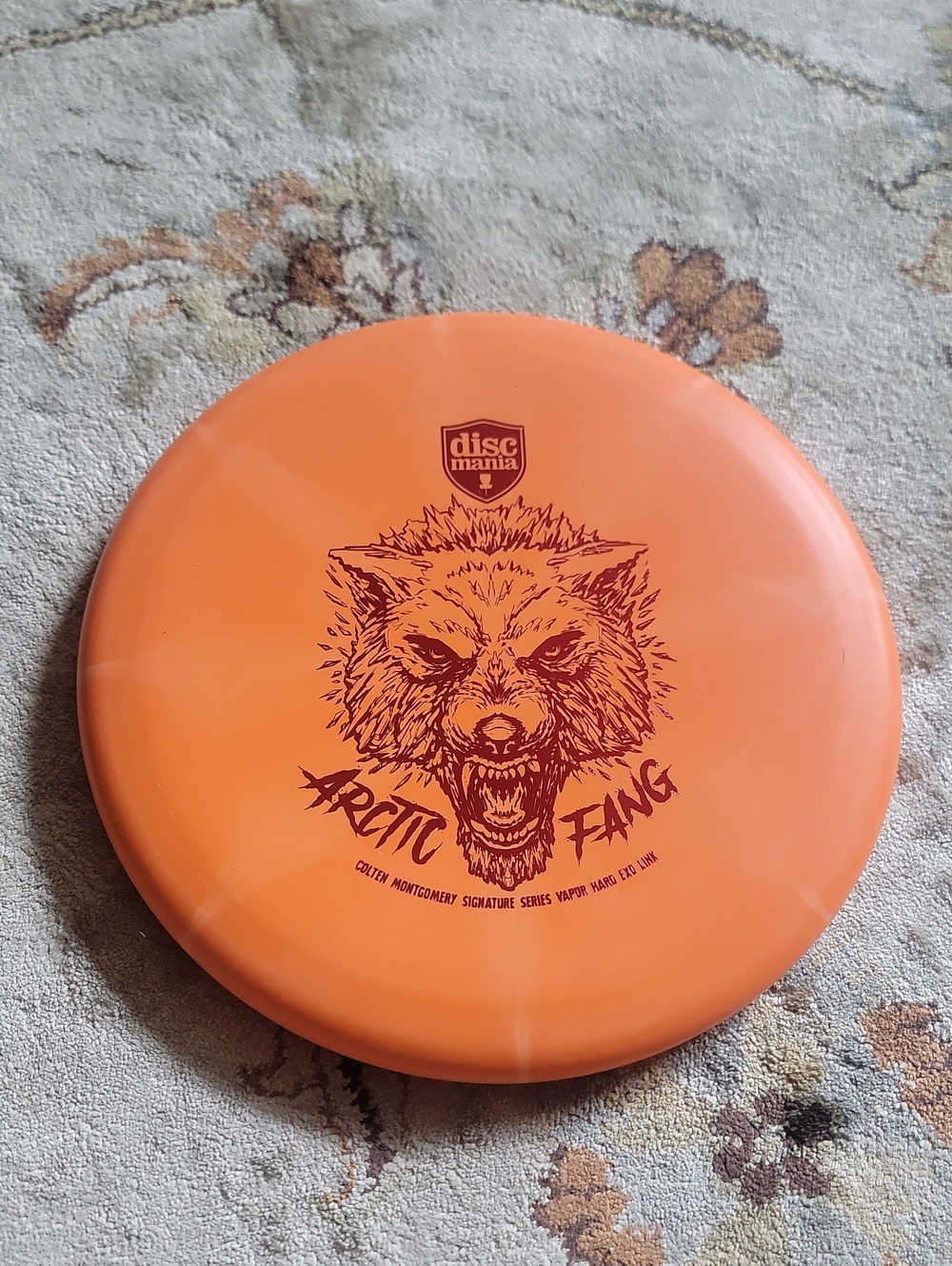 NEW Discmania Arctic Fang Orange Disc Golf LINK PUTTER 176 GRAM SIGNATURE SERIES
